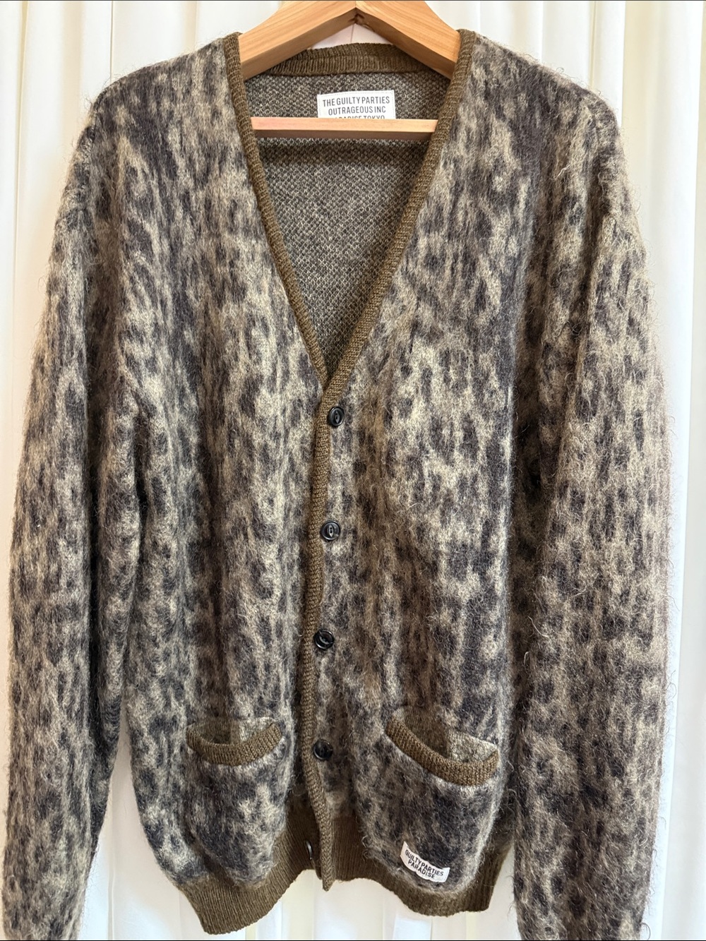 Wacko Maria leopard cardigan XL